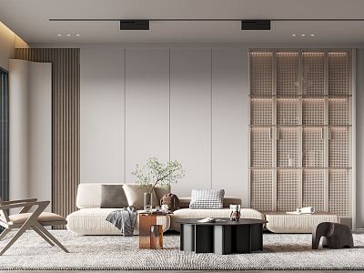 modern living room model