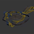 Rusty Metal Agricultural Equipment With Clamp Structure For Farming Use