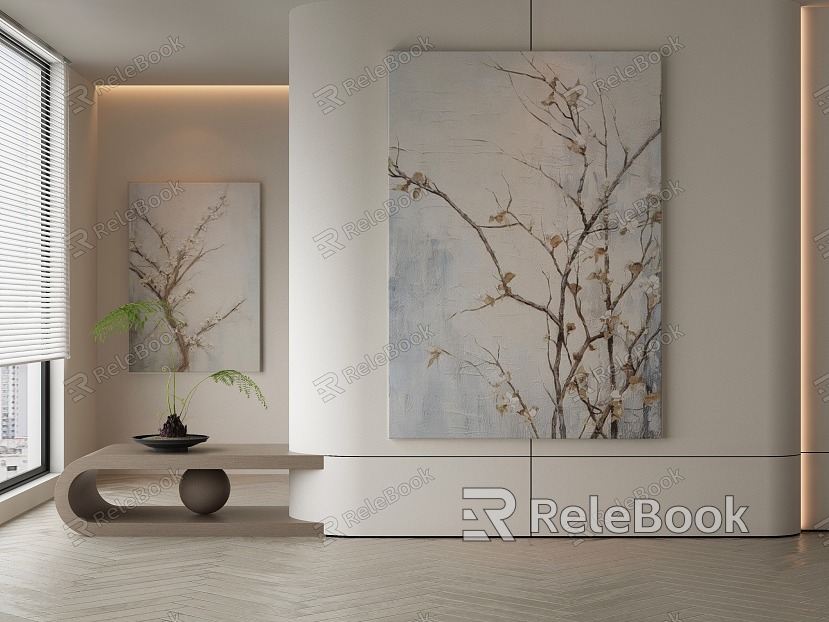 Silent Plant Painting Silent Decorative Painting model