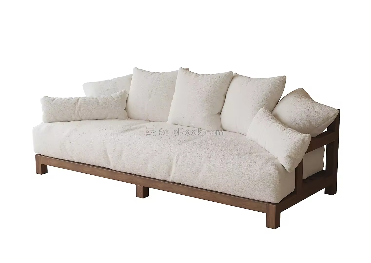 Modern Fabric Sofa Multiplayer Sofa 3d model