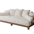 Modern Fabric Sofa Multiplayer Sofa 3d model