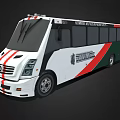 School bus passenger bus shuttle bus low face number low model simple model game video level super realistic 3d model
