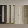 Modern Interior Doors With Various Colors And Unique Design Features For Home 3d model