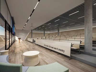 Modern Conference Hall Ladder Classroom Lecture Hall 3d model