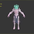 Sci-Fi Style Mecha Warrior Mecha Future Warrior Character Armor Sci-Fi Character Mecha Soldier Robot Game Character War Machine