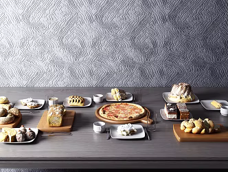 Modern Food Tableware 3d model