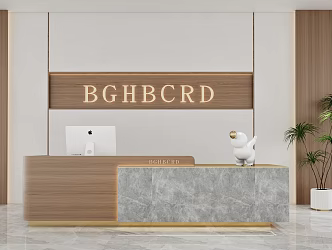 Modern Front Desk Company Front Desk Beauty Salon Front Desk Hotel Front Desk Cashier Desk 3d model