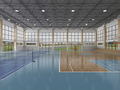 modern gymnasium 3d model