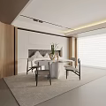 Modern table combination 3d model