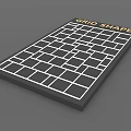 Grid Shape Wall Decor With Modern Geometric Grid Pattern And Minimalist Design 3d model