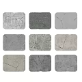 Natural Stone Wood Decorative Slabs With Multiple Colors And Cracked Textures