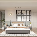 Modern Duplex Living Room Interior With Dark Sofa Round Coffee Table And Wooden Bookshelves