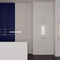 Modern lamp combination Cai Liechao's minimalist creative Mazar chandelier wall lamp decorative lamp 3d model