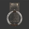 Furniture Decorative Metal Hardware With Rustic Ring And Hinge Plate
