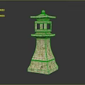 Traditional Marble Stone Lantern With Multi Tiered Design And Roof Like Top