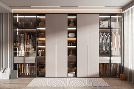 Modern wardrobe 3d model