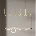 Modern chandelier combination 3d model