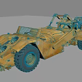 Military Chariot Engineering Vehicle Engineering Machine 3d model