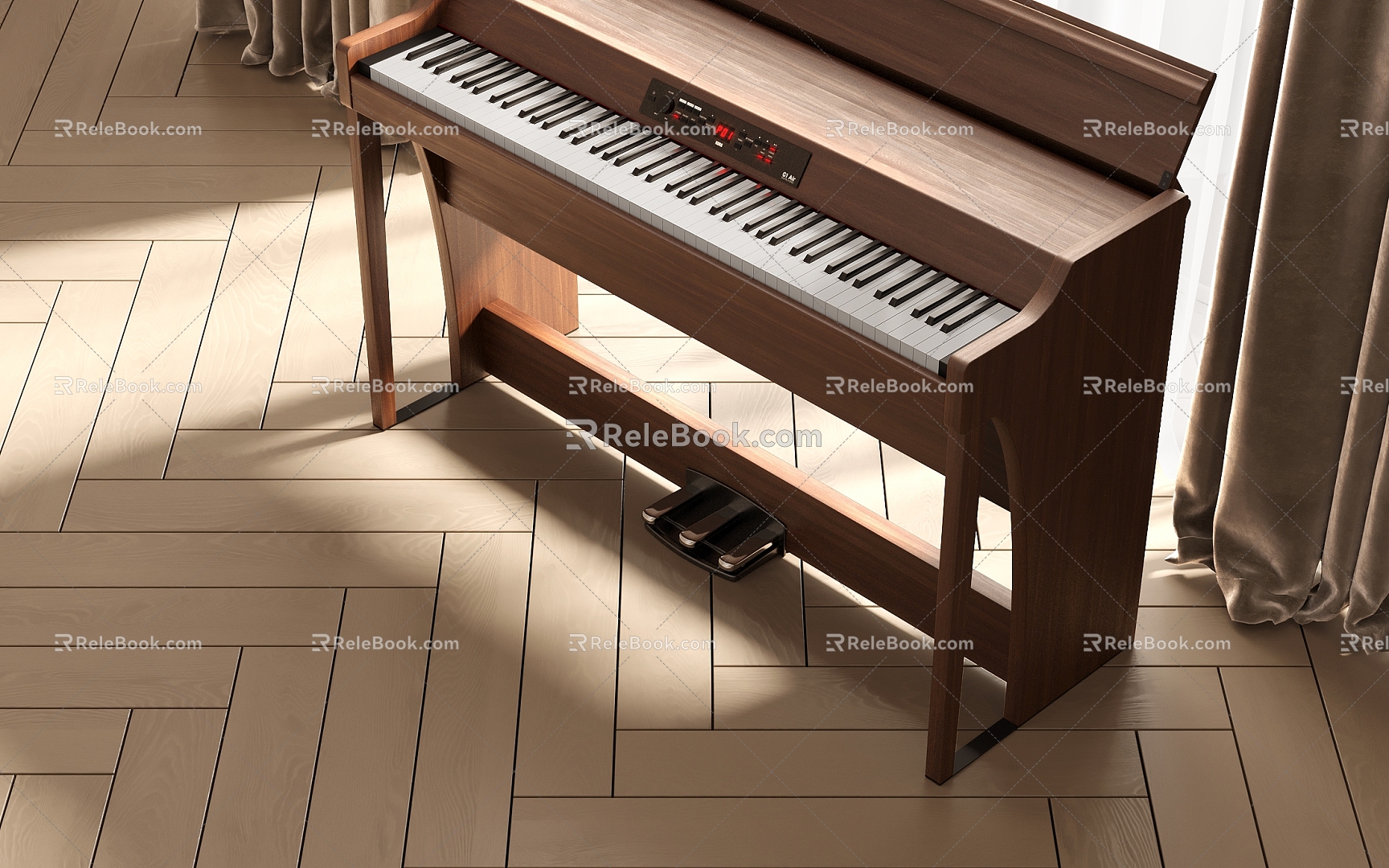 Modern Piano 3d model