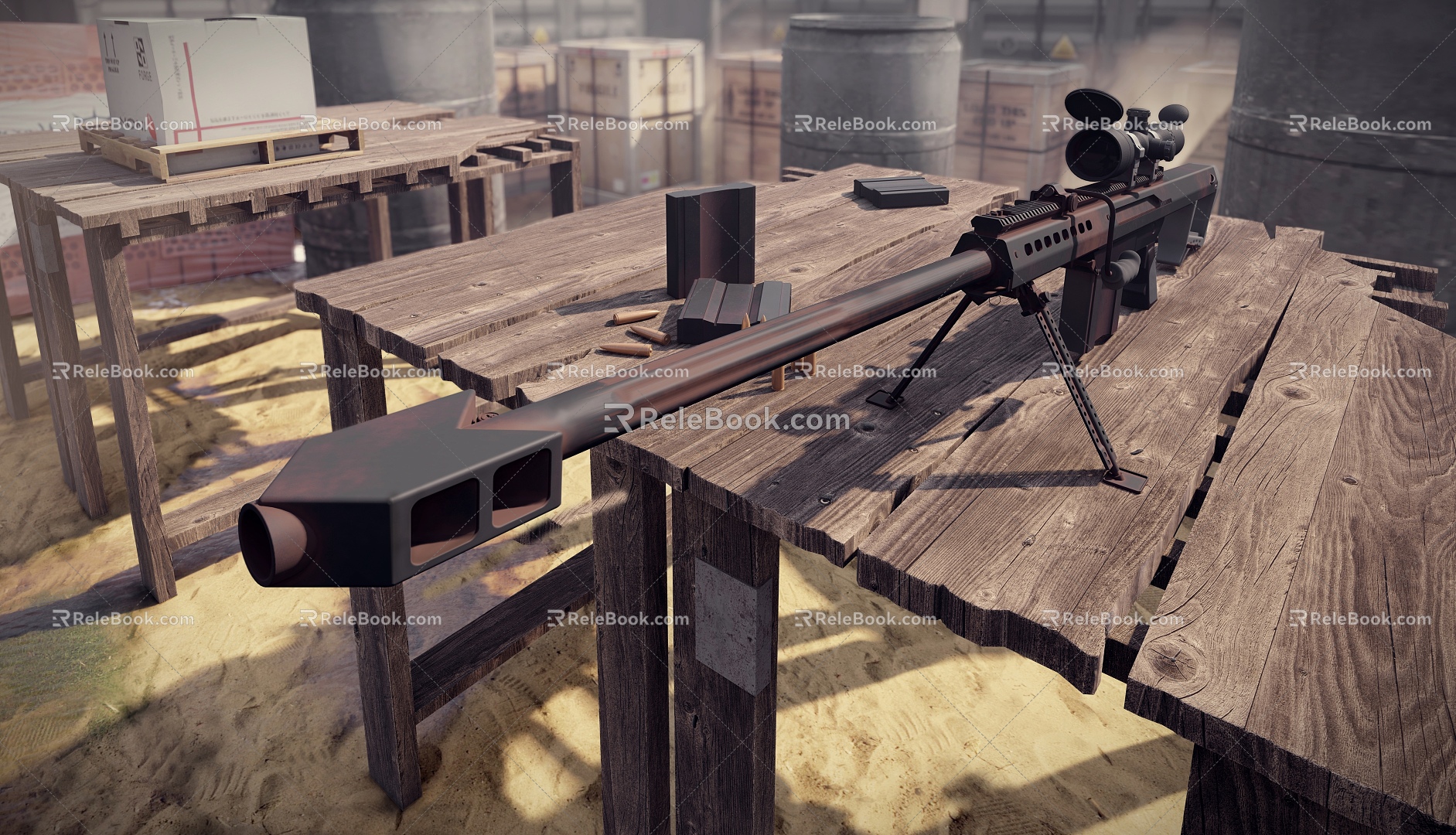 Modern Sniper Rifle model