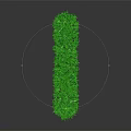 Green Ring Shaped Plant Ornament Crafted From Lush Grass Blades