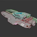 Modern Spaceship Spacecraft 3d model