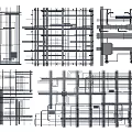 Detailed Ceiling Structural Design With Framework Layout And Construction Details Drawings