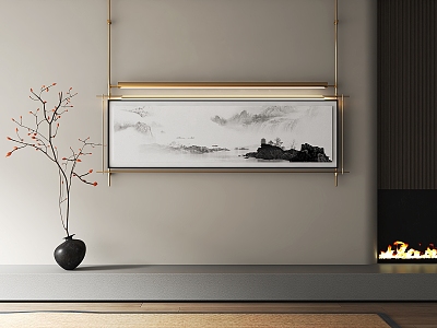 New Chinese Landscape Painting Decorative Painting model