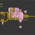 Elegant Vintage Power Drill Featuring Intricate Metal Accents And Wooden Handle For Hardware Tools