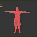 Red Haired Male Character With Intricate Tattoos Ornamental Outfit And Outstretched Arms