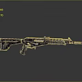 Modern Tactical Sniper Rifle With Black White Body Scope And Design Details