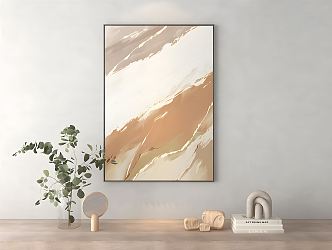 Modern abstract painting texture painting 3d model