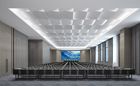 Modern Conference Hall Large Conference Room 3d model