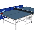 Blue Table Tennis Sports Equipment With Net Paddles And Double Brand Foldable Frame