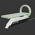MEDORTY White Circular Medical Device With Flat Platform And Power Cord