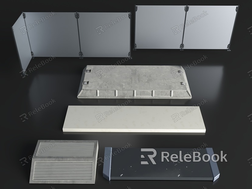 Laboratory Steps Laboratory Laboratory Enclosing Railings model