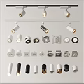 Modern Downlights And Spotlights With Various Designs Colors And Styles