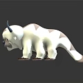 Modern Game Character Bison Cartoon Bison 3d model
