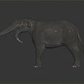 Modern Elephant Ancient Elephant Mammos 3d model