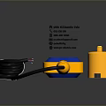 Practical Household Supplies With Yellow Float Switch Black Cable And Cylindrical Container