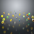 Colorful Wall Decor With Diverse Vibrant Designs And Hanging Ornaments