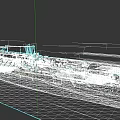 Grey Warship Aircraft Carrier With Flight Deck And Red Circle Mark At Sea