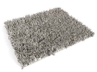 Gray Artificial Grass Mat For Indoor Outdoor Decoration And Landscaping Use 3d model