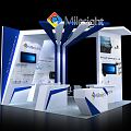 Modern Exhibition Technology Booth 3d model