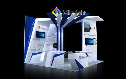 Modern Exhibition Technology Booth 3d model