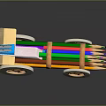 Colorful Pencils Neatly Organized In Wooden Holder With Elastic Bands