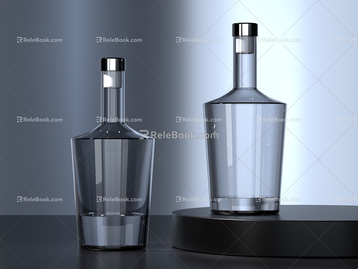 Wine Bottle Red Wine Bottle Decanter Glass Products 3d model