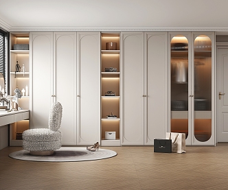 Wardrobe European-style wardrobe Jane European wardrobe 3d model