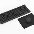 Wireless Computer Keyboard And Mouse With Ergonomic Non Slip Mouse Pad 3d model