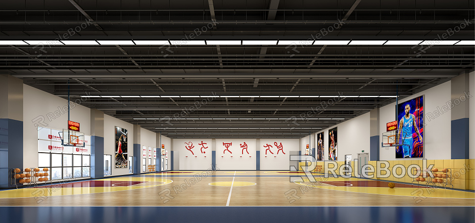 Industrial LOFT basketball court model